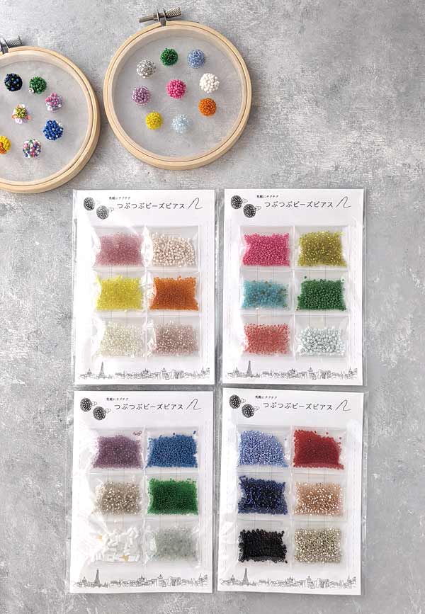 ビーズ刺繍ピアスキット