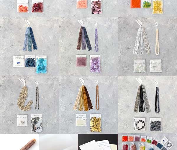 ビーズとスパンコールの素材アソートセット